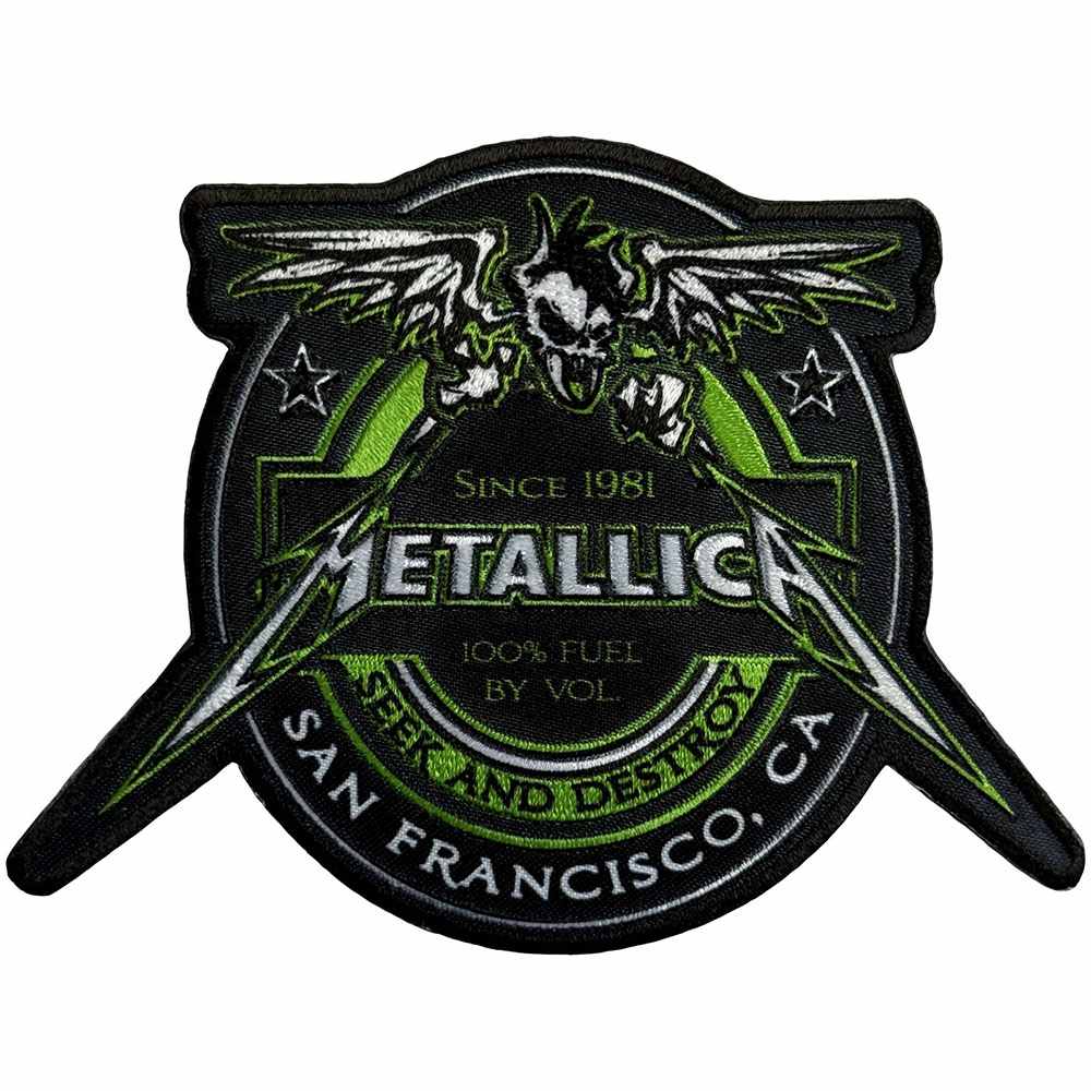 Metallica - Fuel Patch - Schwarz/Grün